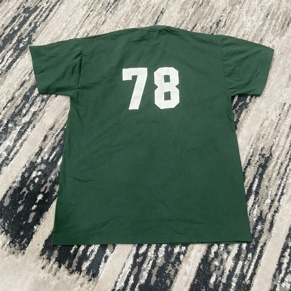 Vintage‎ 90s Russell Athletic Saint Margaret Mary Soccer #78 Green Made USA Sz M - Picture 3 of 5